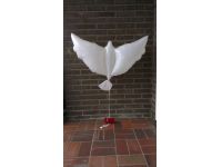 Witte duiven Heliumballon