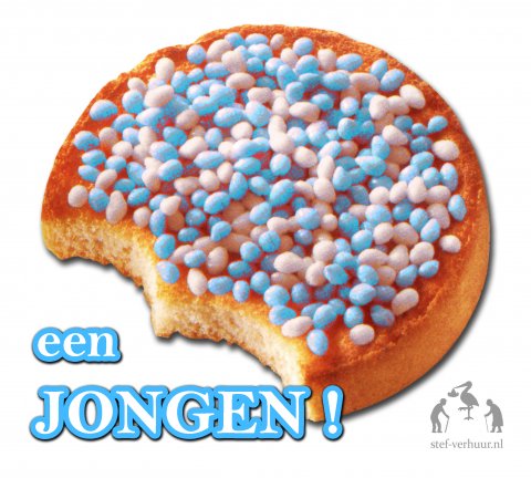 Beschuit spandoek Jongen foto