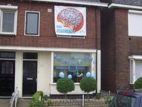 Beschuit spandoek Meisje foto