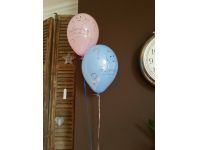 Helium ballon decoratie 2st met gewichtje