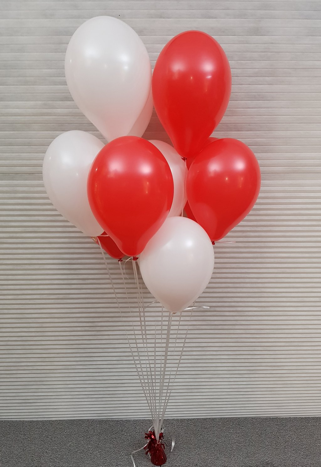 Helium ballon decoratie 10st met gewichtje foto
