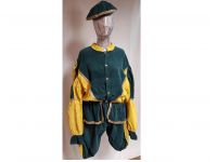 Pietenpak geel/groen rib 56