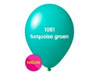 Onbedrukte ballonnen 10 st Turquoise Groen
