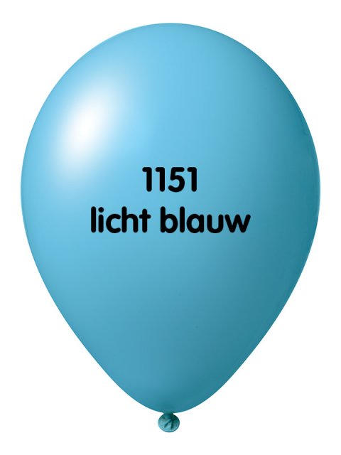 Onbedrukte ballonnen 10 st L Blauw foto