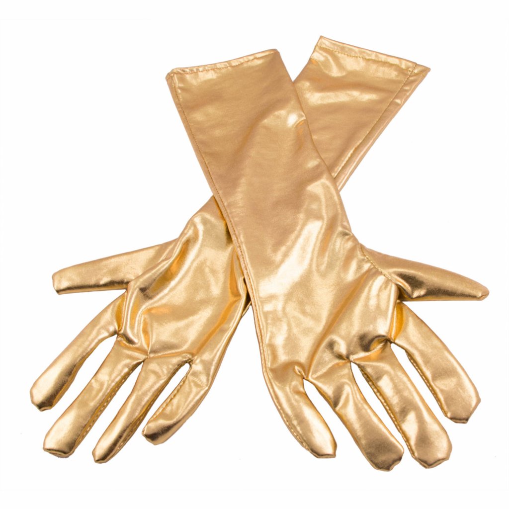 handschoenen metallic goud foto