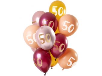 ballonnen 50 jaar roze goud