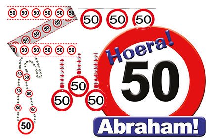 verjaardag verkeerspakket 50 abraham foto