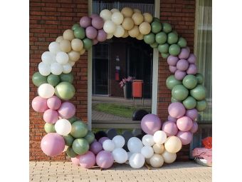 Ballonnendecoratie rond