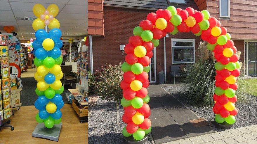 Ballonnenboog bloemen foto