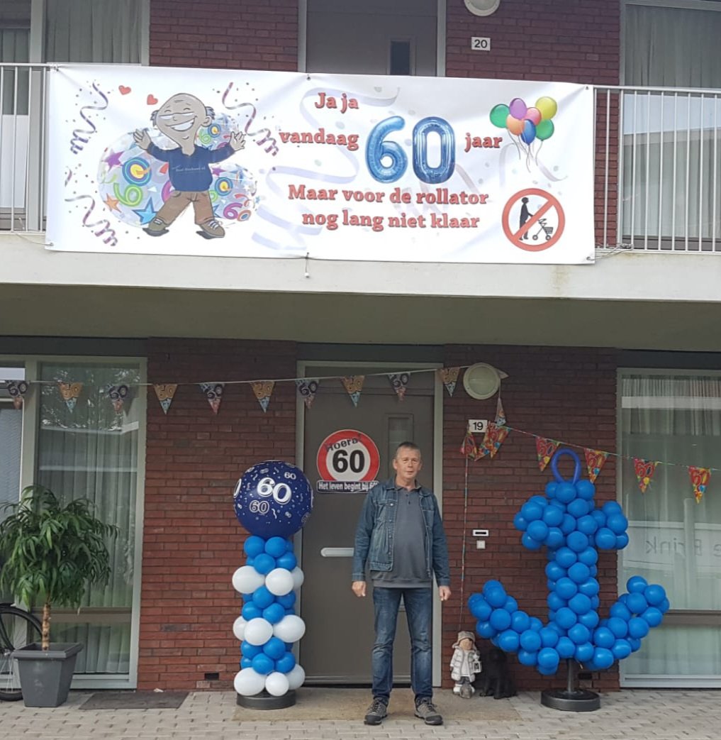 Spandoek 60 jaar foto