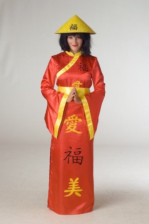 Chinese Geisha jurk maat L foto