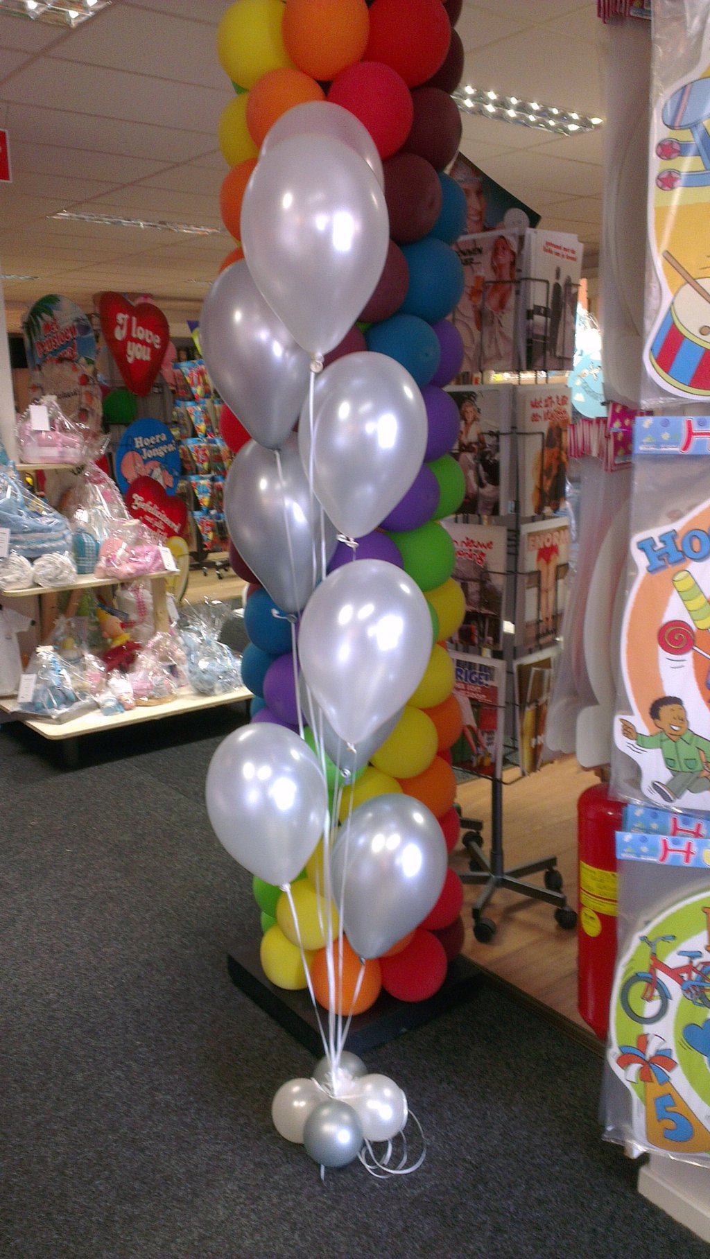 Metalic ballonnen met helium foto