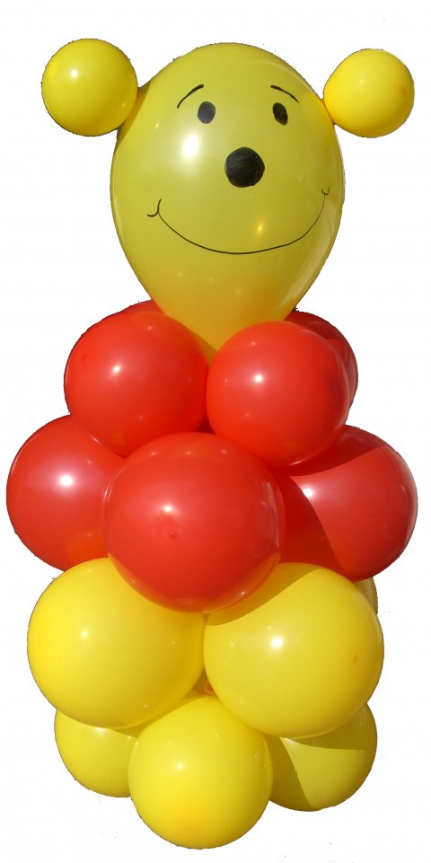 Winnie de Pooh van ballonnen foto